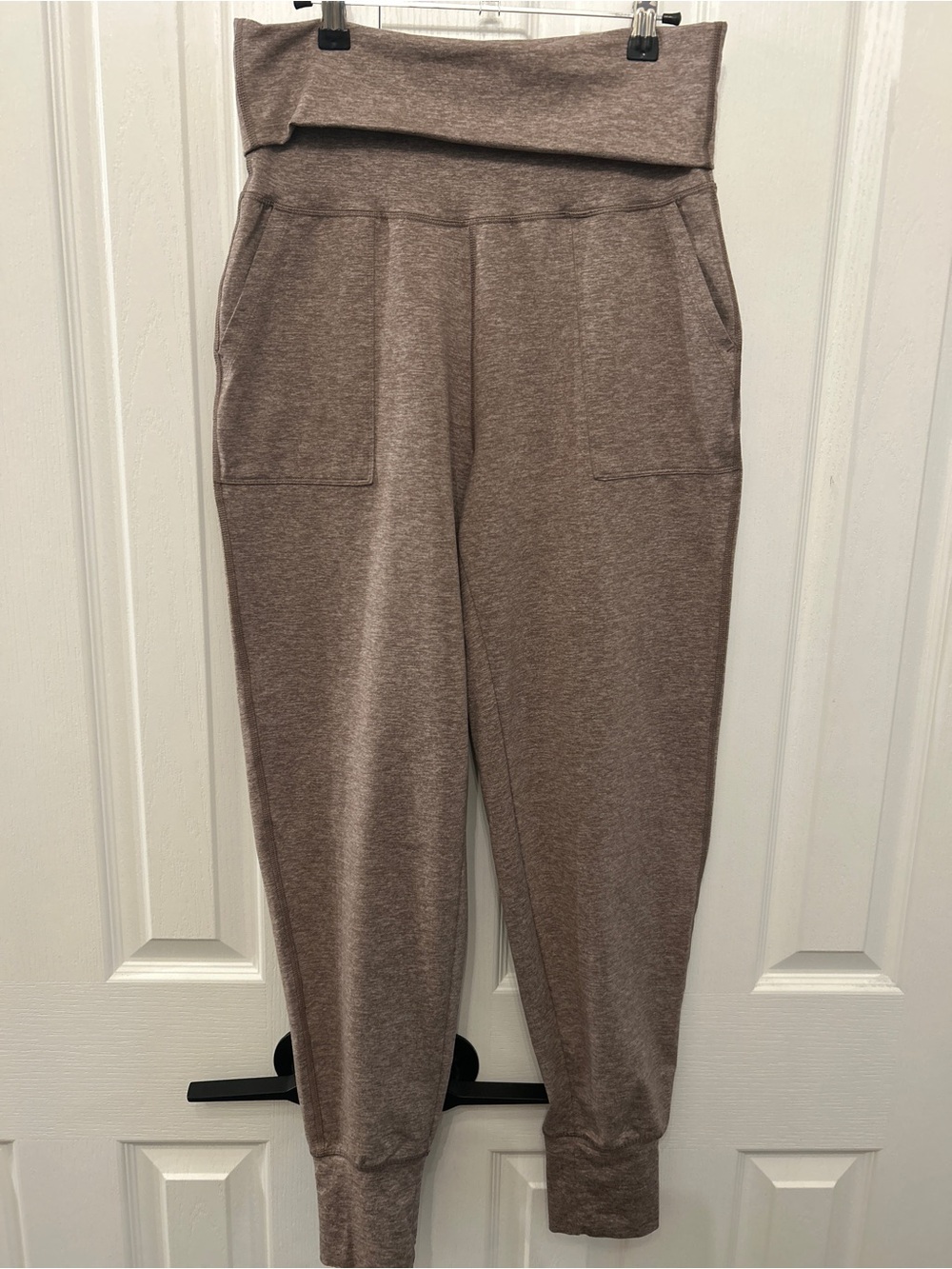 OFFLINE by Aerie Real Me Foldover Joggers Taupe Relic Size S